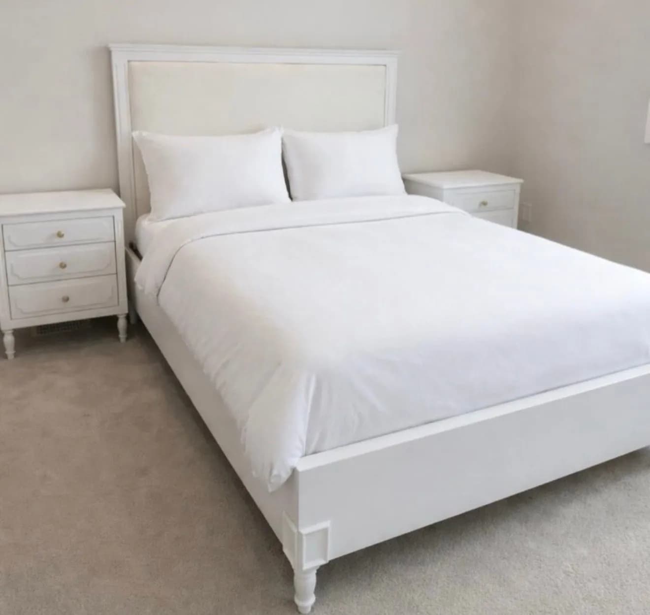 White Stained Maple Bedroom Set — main view